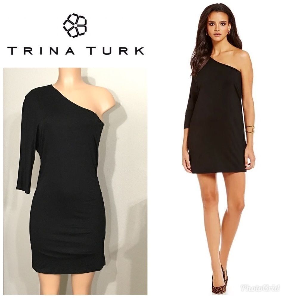 Trina Turk one shoulder dress. NWOT